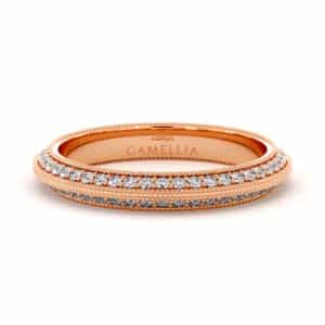 Lab Diamonds Luxurious 14K Rose Gold Eternity Ring