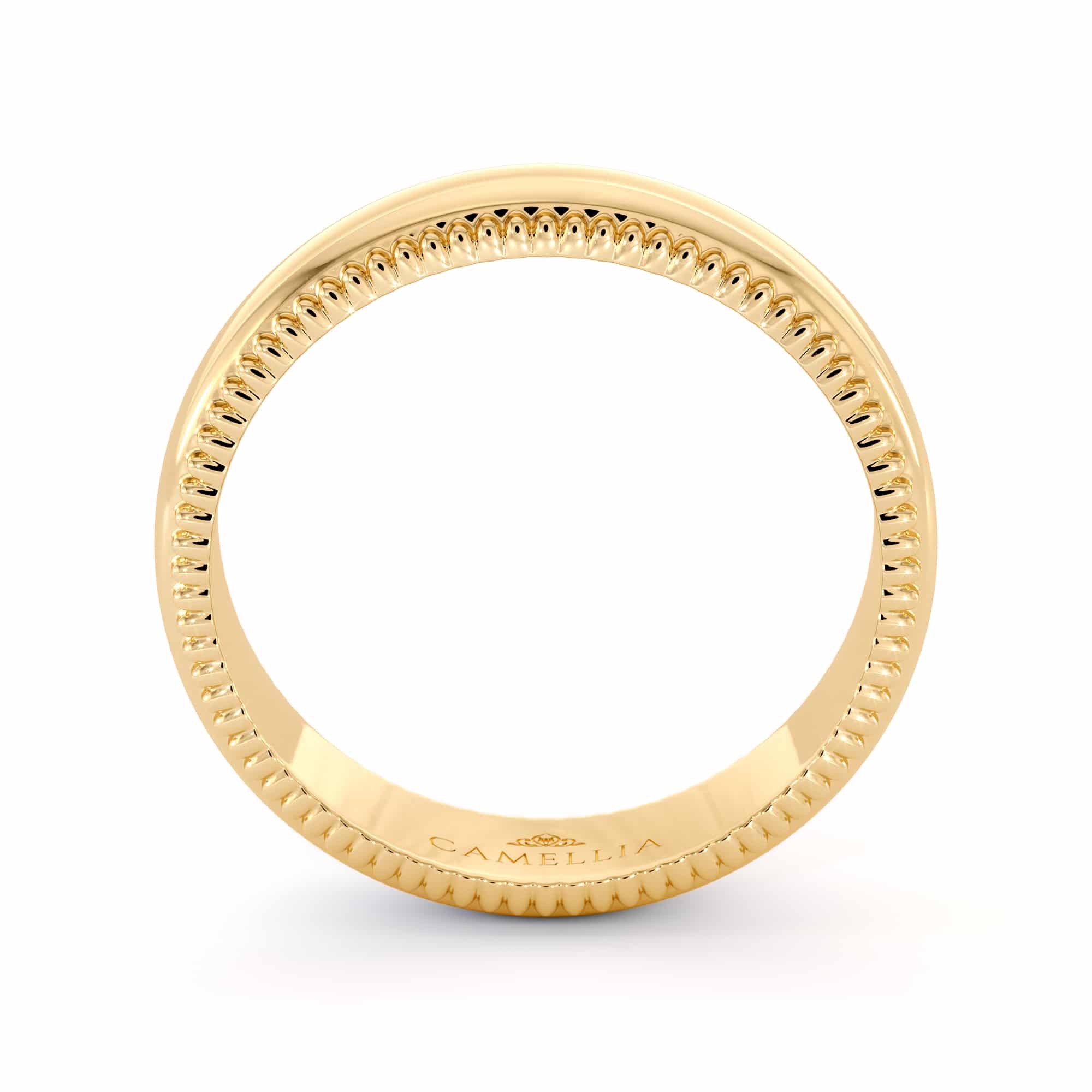 Milgrian 14k yellow gold women band (4)