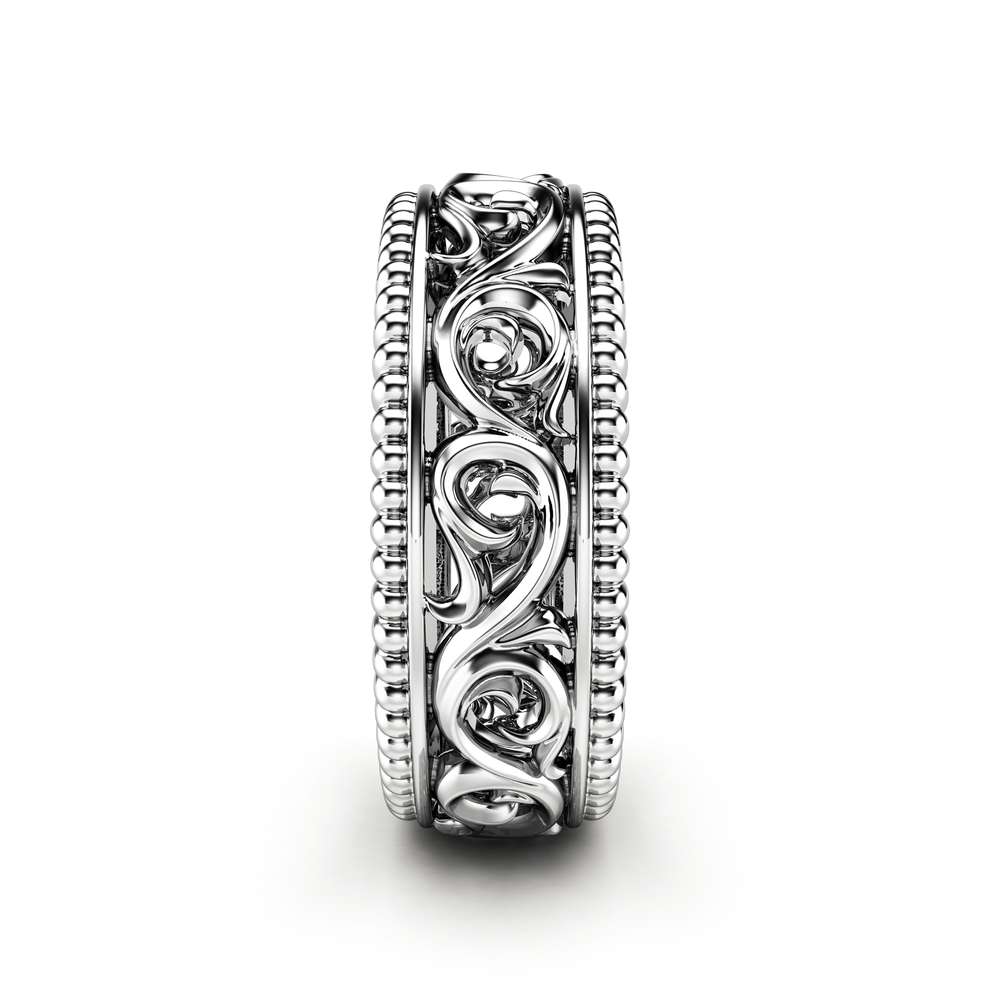 Men's Wedding Band Gold Wedding Band Filigree Wedding Band 3 Men's Wedding Band Gold Wedding Band Filigree Wedding Band