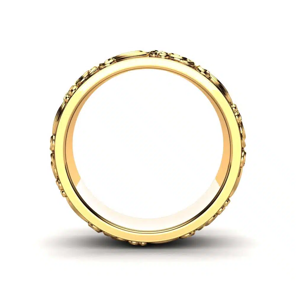 Gold Wedding Band Mens Wedding Band Unique Wedding Ring 4 Gold Wedding Band Mens Wedding Band Unique Wedding Ring