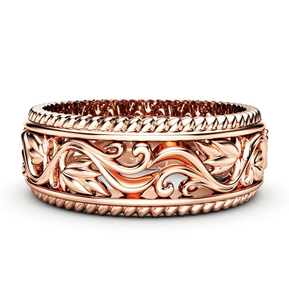 Women Wedding Band Unique Wedding Ring Rose Gold Wedding Ring 1 Women Wedding Band Unique Wedding Ring Rose Gold Wedding Ring