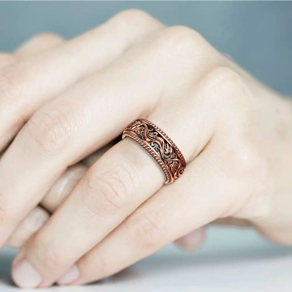 Women Wedding Band Unique Wedding Ring Rose Gold Wedding Ring 5 Women Wedding Band Unique Wedding Ring Rose Gold Wedding Ring