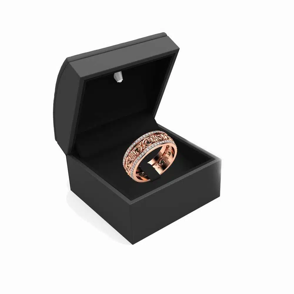 Rose Gold Wedding Band Women Wedding Band Diamond Wedding Ring 4 Rose Gold Wedding Band Women Wedding Band Diamond Wedding Ring