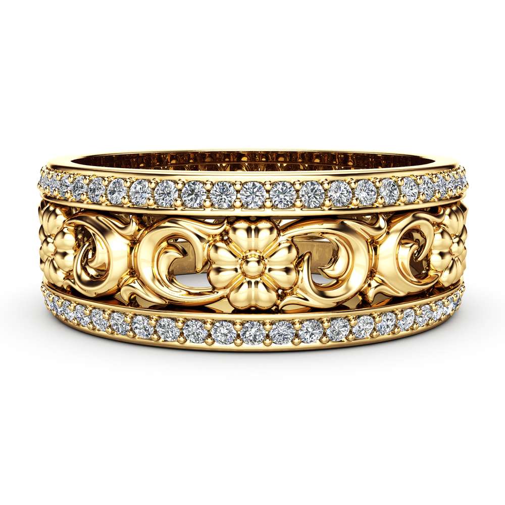 Women Wedding Band Unique Wedding Ring Gold Wedding Rings for Ladies 1 Women Wedding Band Unique Wedding Ring Gold Wedding Rings for Ladies