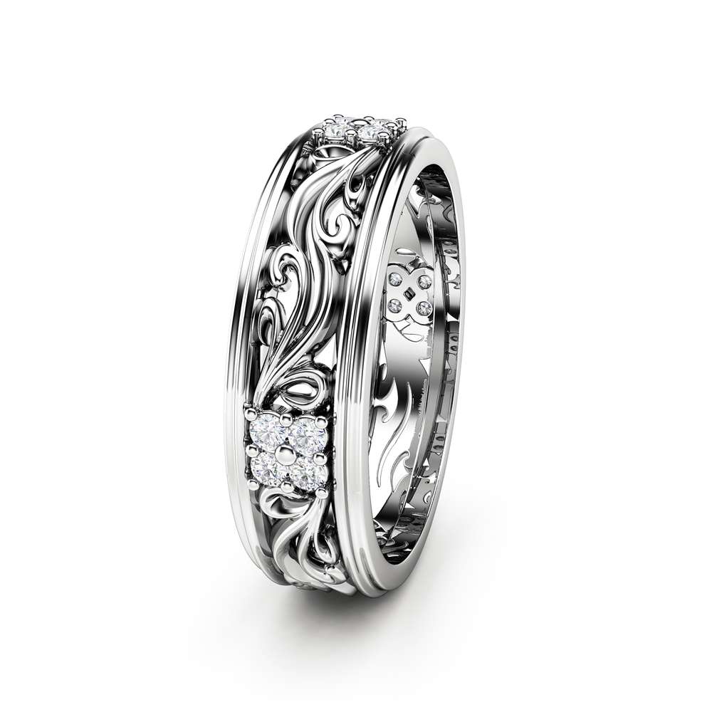 Women Wedding Band Unique Wedding Ring Diamond Wedding Band 2 Women Wedding Band Unique Wedding Ring Diamond Wedding Band