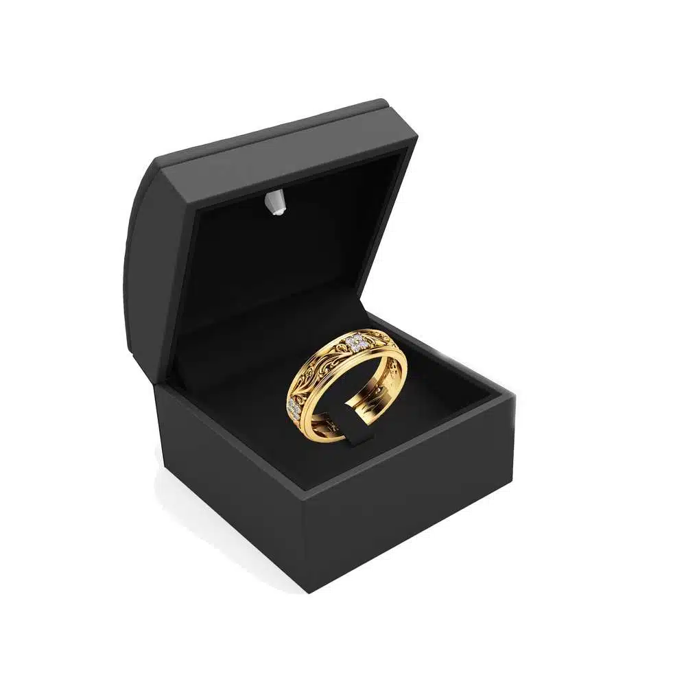 Women Wedding Band Unique Wedding Ring Diamond Wedding Band For Her