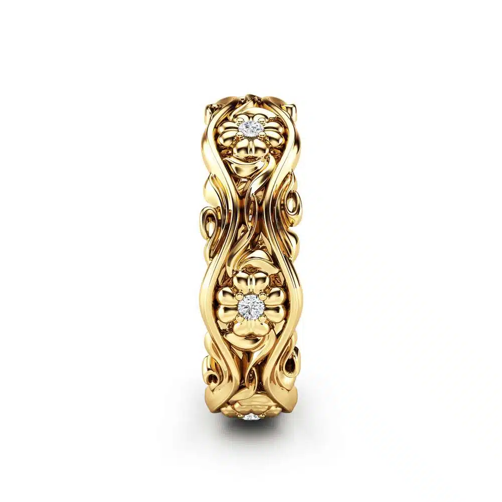 Women Wedding Band Diamond Wedding Band Gold Wedding Ring 3 Women Wedding Band Diamond Wedding Band Gold Wedding Ring