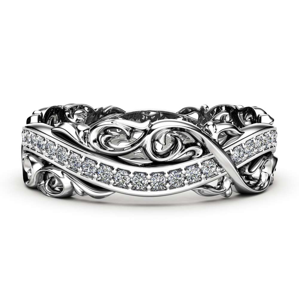 Women Wedding Band Diamond Wedding Band Unique Wedding Band For Her Wedding Jewelry 1 Women Wedding Band Diamond Wedding Band Unique Wedding Band For Her Wedding Jewelry