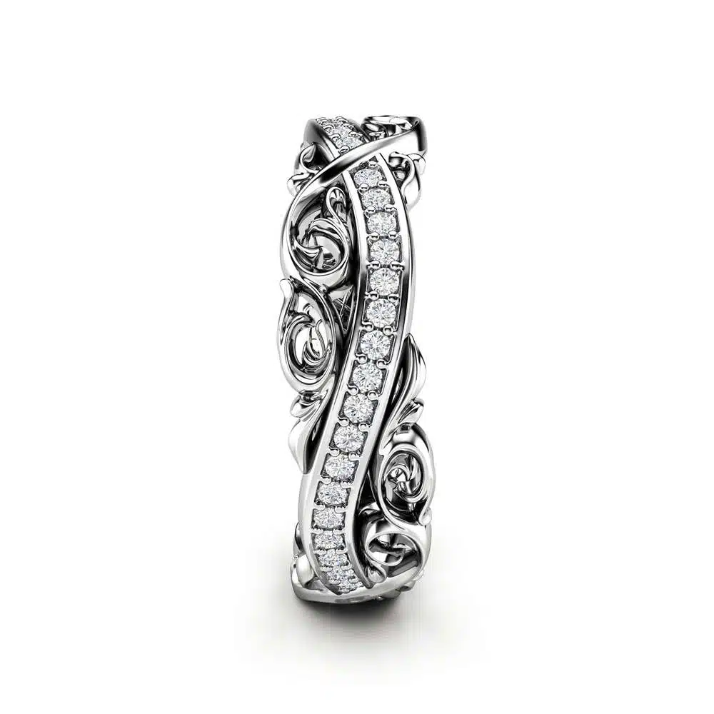 Women Wedding Band Diamond Wedding Band Unique Wedding Band For Her Wedding Jewelry 3 Women Wedding Band Diamond Wedding Band Unique Wedding Band For Her Wedding Jewelry