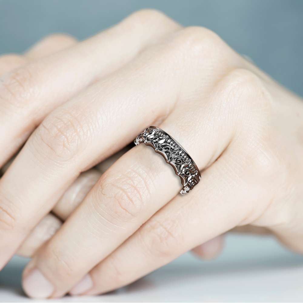 Unique Wedding Band For Her Women Wedding Band Gold Wedding Ring