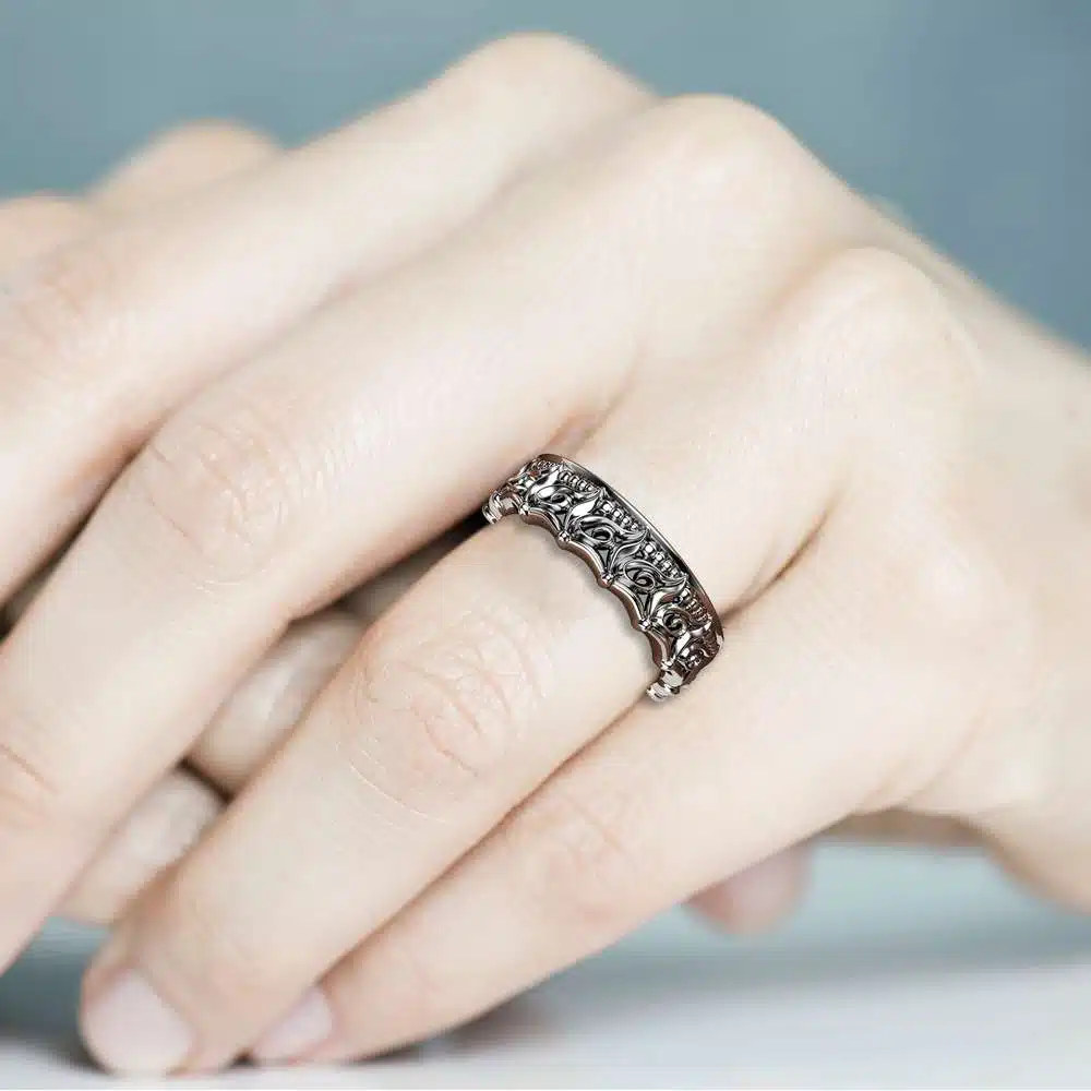 Unique Wedding Band For Her Women Wedding Band Gold Wedding Ring