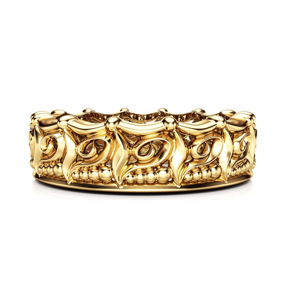 Unique Wedding Band Women Wedding Band Gold Wedding Ring