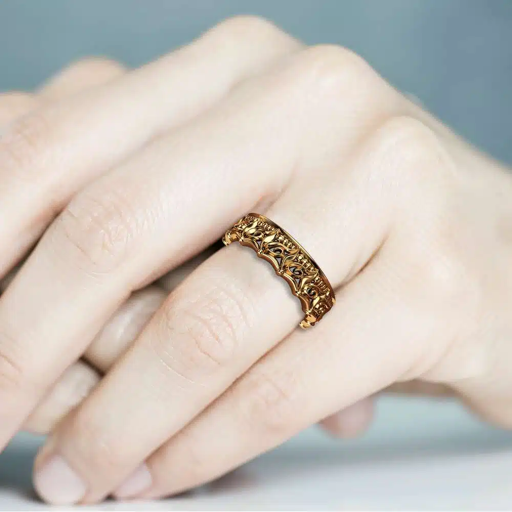 Unique Wedding Band Women Wedding Band Gold Wedding Ring 5 Unique Wedding Band Women Wedding Band Gold Wedding Ring