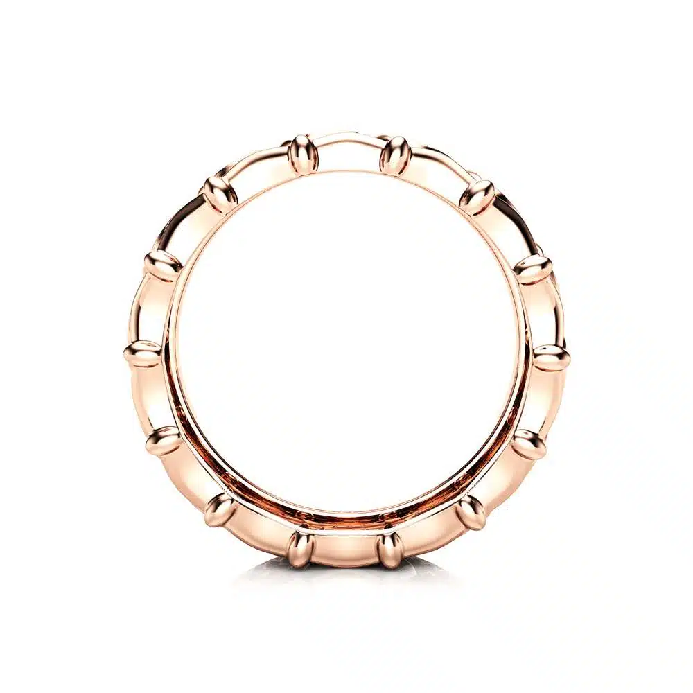 Unique Wedding Band Women Wedding Band Rose Gold Wedding Band