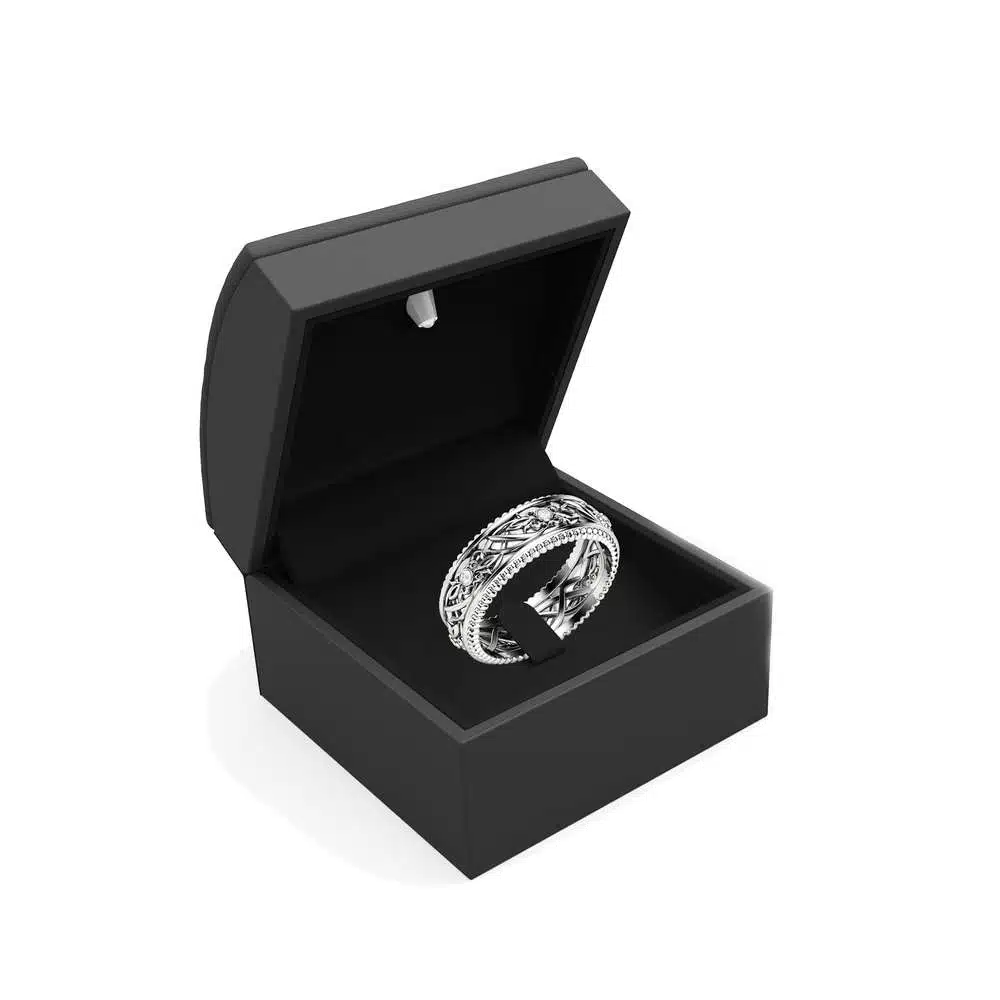 Art Deco Wedding Band Women Wedding Ring Diamond Wedding Band 5 Art Deco Wedding Band Women Wedding Ring Diamond Wedding Band