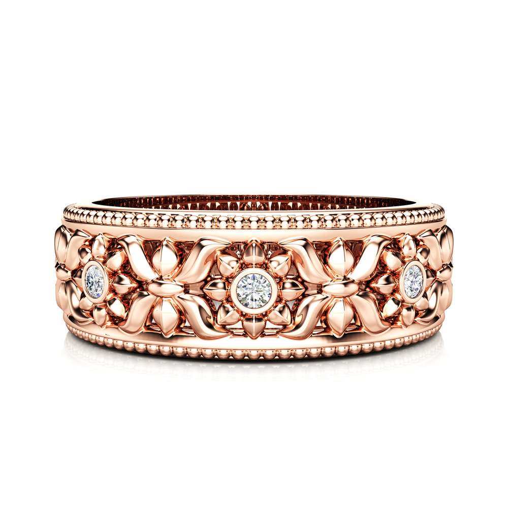 Rose Gold Wedding Band Women Wedding Ring Diamond Wedding Band 1 Rose Gold Wedding Band Women Wedding Ring Diamond Wedding Band