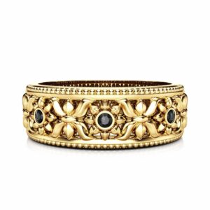 Diamond Wedding Band Unique Wedding Band Women Wedding Band