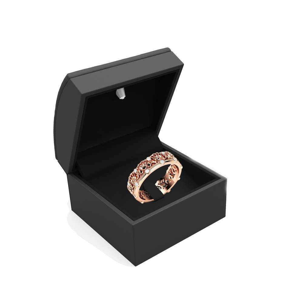 Unique Wedding Band Rose Gold Wedding Band Women Wedding Band 5 Unique Wedding Band Rose Gold Wedding Band Women Wedding Band