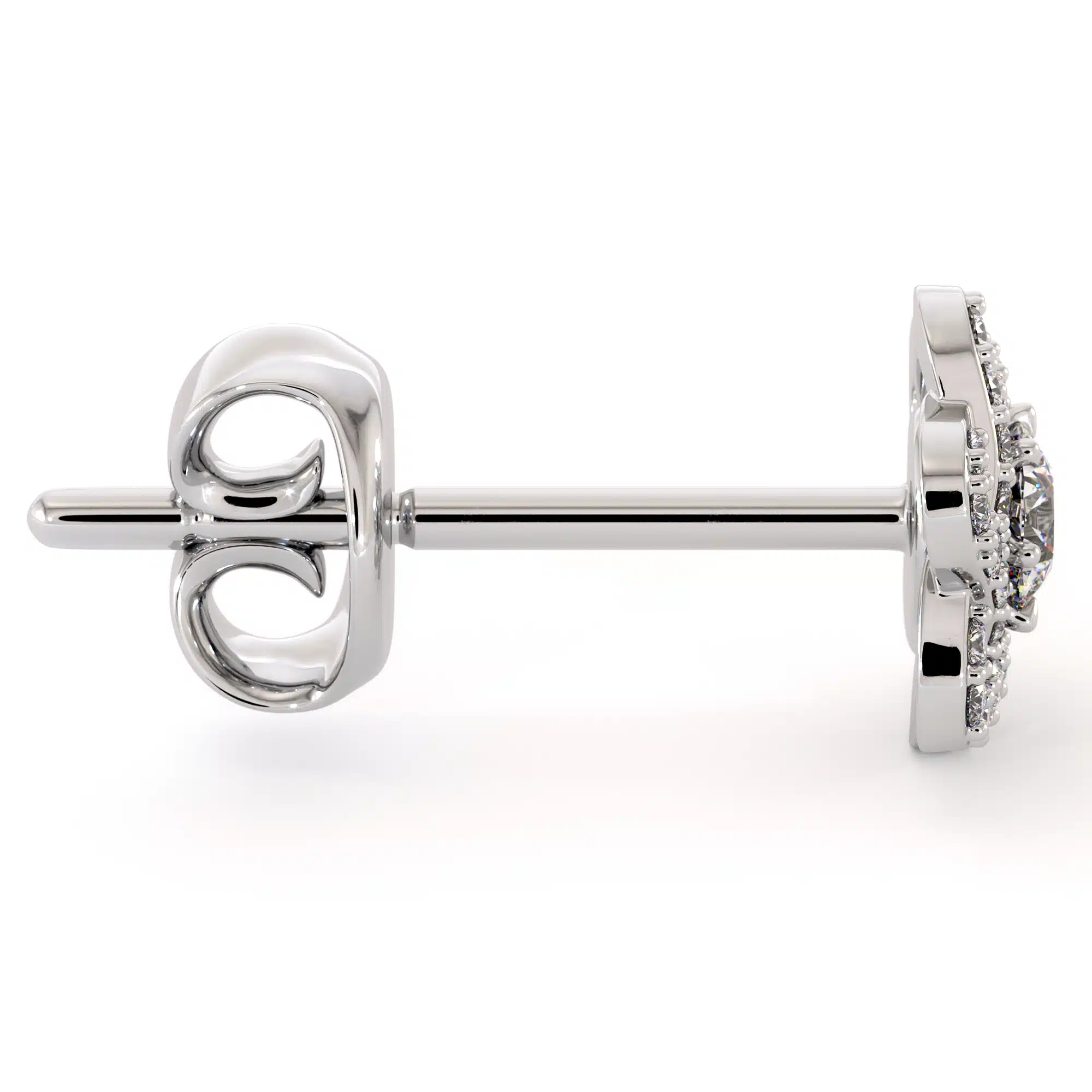 CP-0010A White goold Diamond Earrings