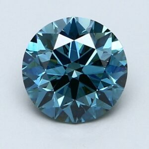 Natural Blue Round Diamond 2.00 Carat SI1