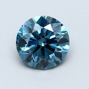 Natural Blue Round Diamond 1 Carat SI1