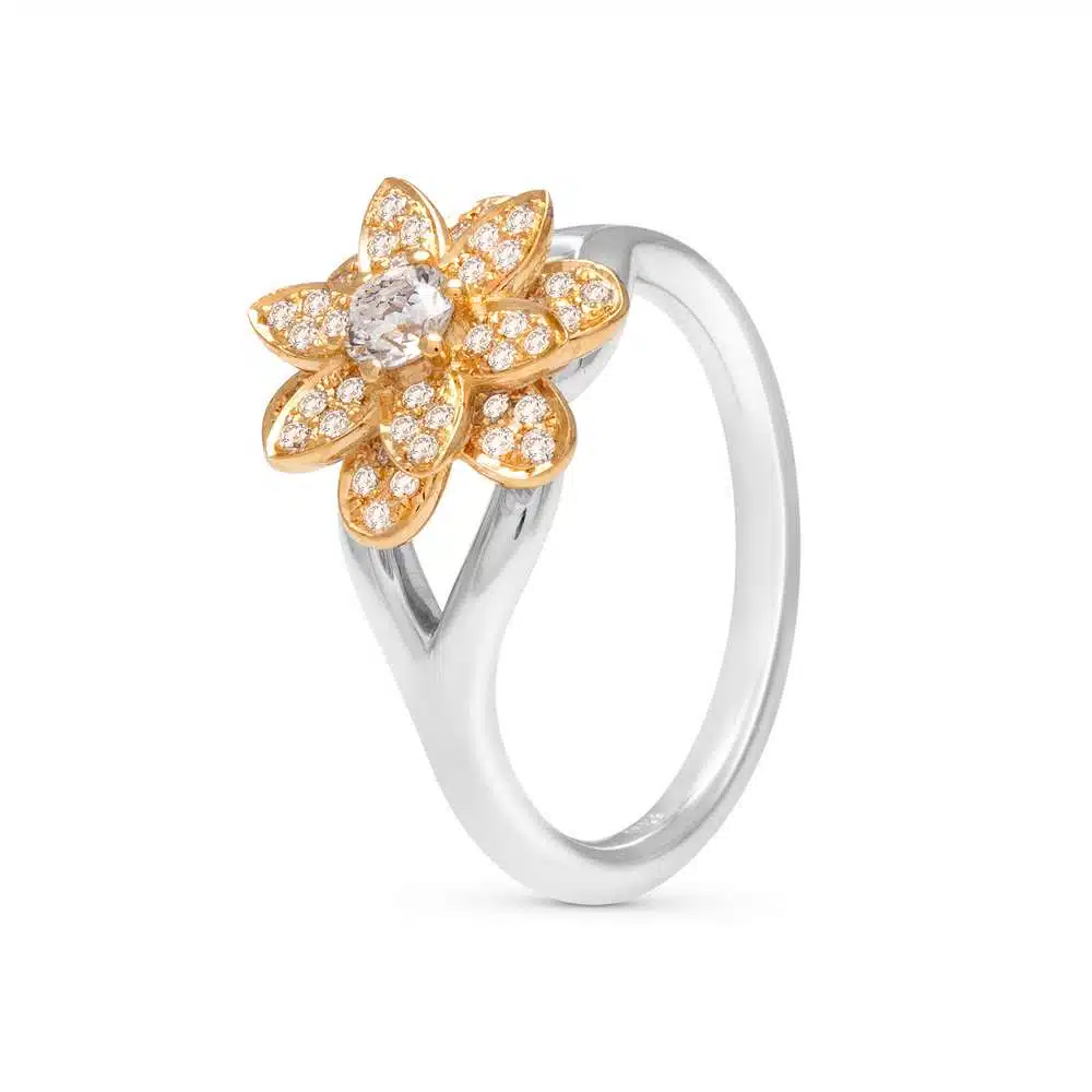 Unique Engagement Ring Unique Flower Ring 18K Gold Natural Diamonds Ring For Her Morning Dew Collection By Camellia Jewelry 1 Unique Engagement Ring Unique Flower Ring 18K Gold Natural Diamonds Ring For Her Morning Dew Collection By Camellia Jewelry