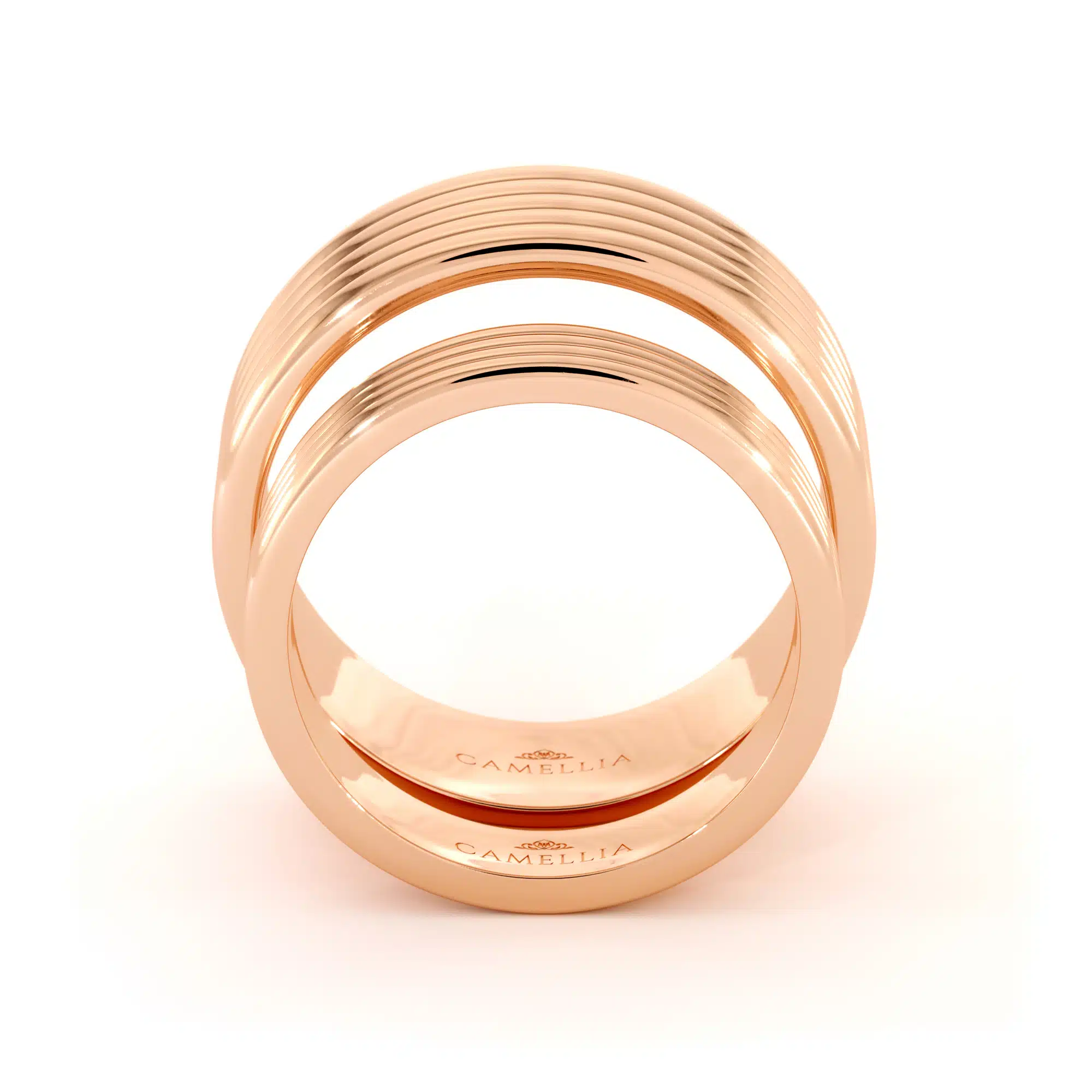 Unique 14k rose gold women band (10)