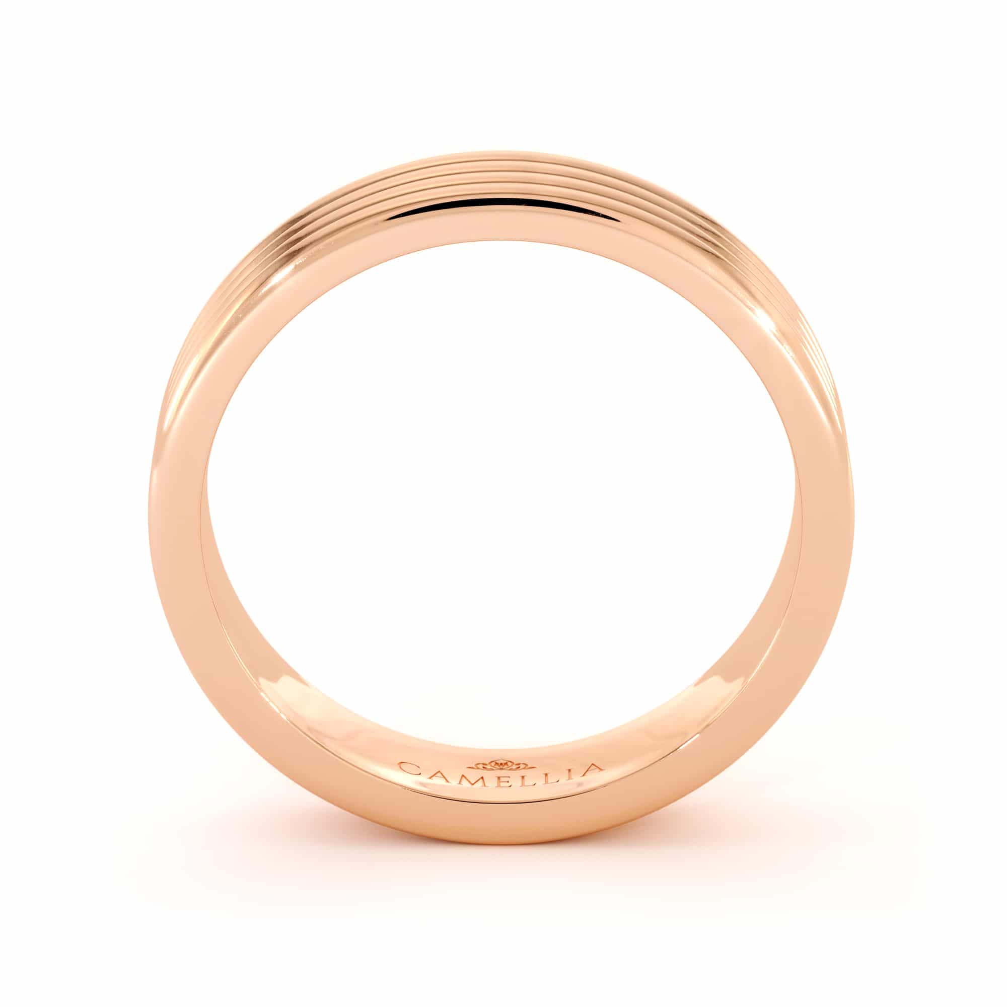 Unique 14k rose gold women band (4)