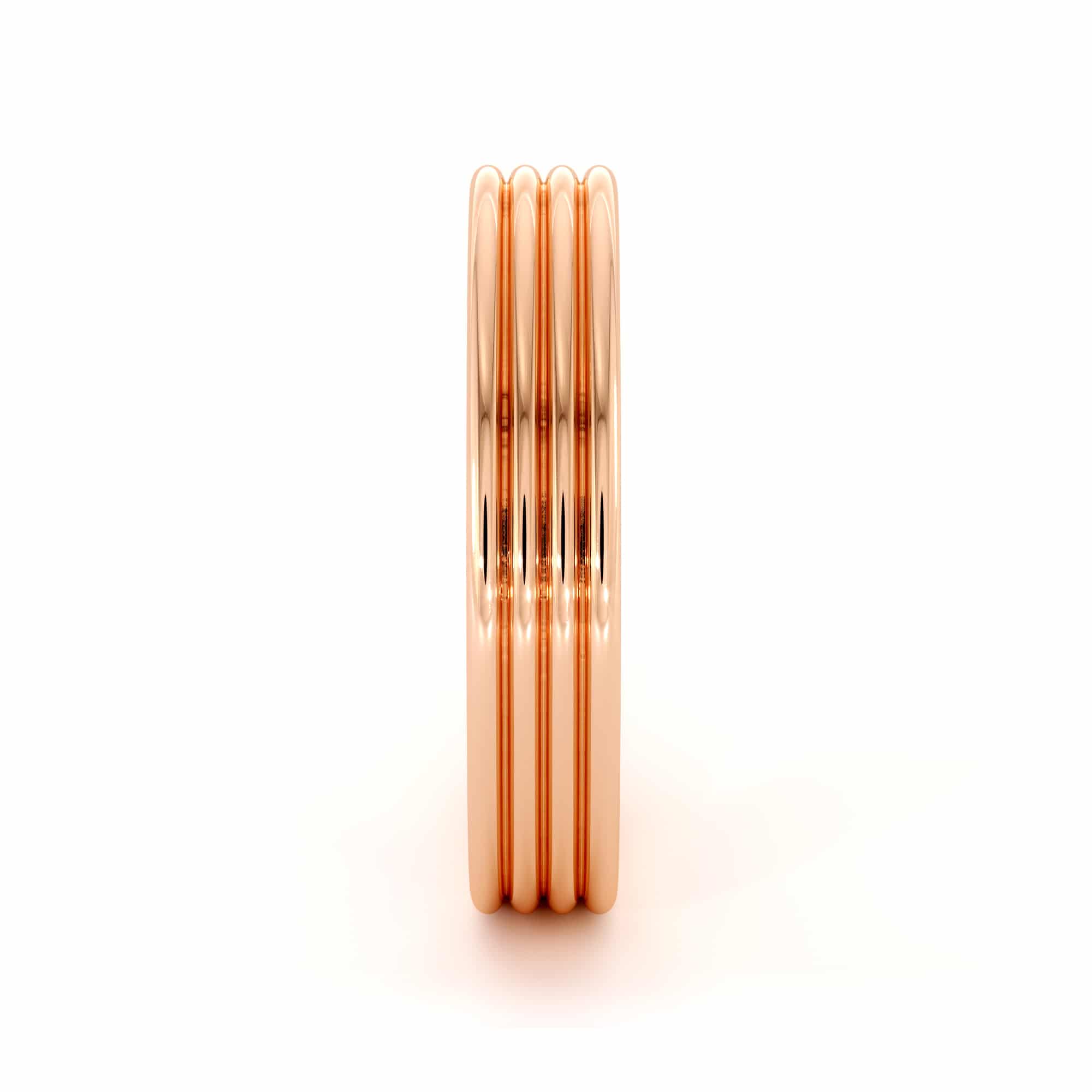 Unique 14k rose gold women band (5)