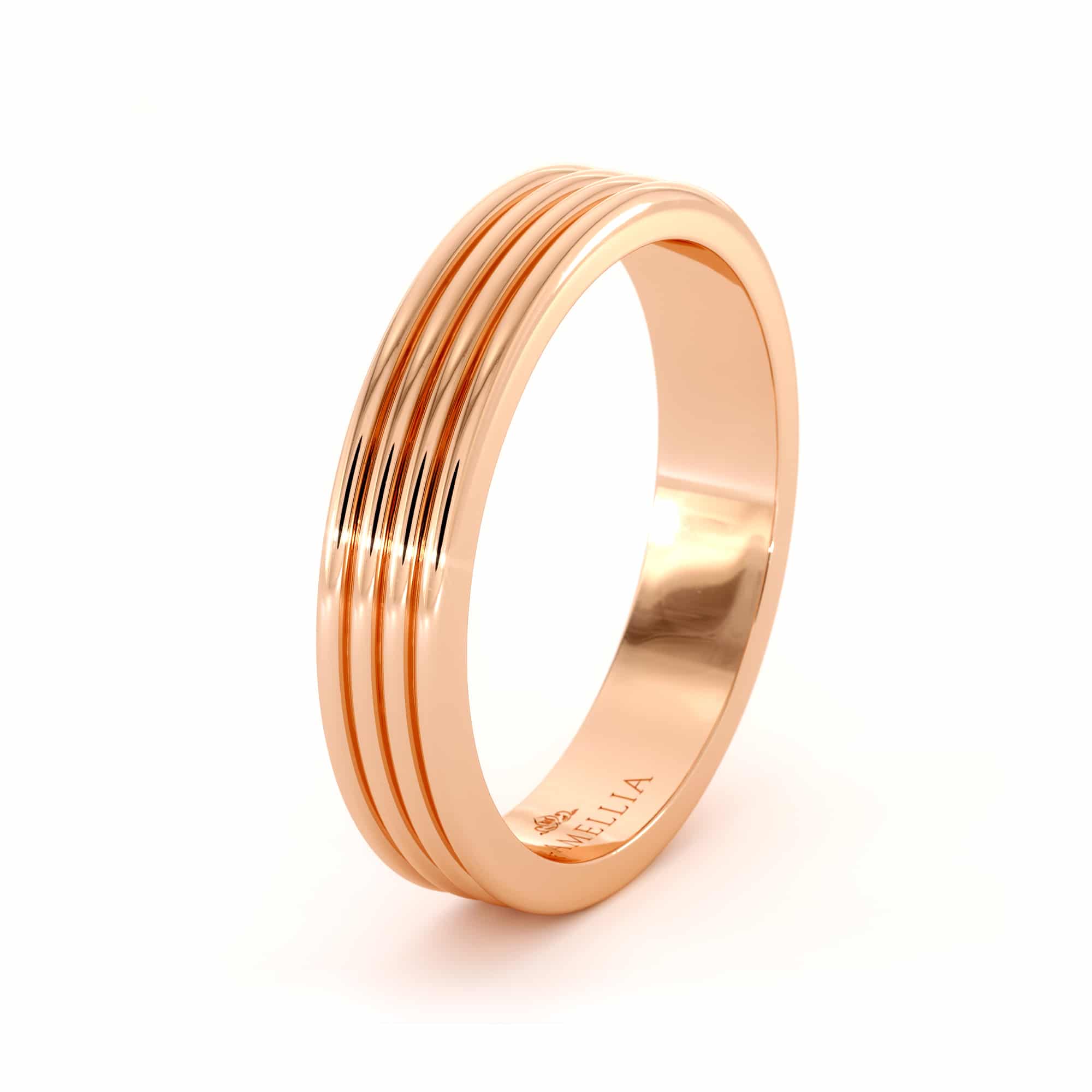 Unique 14k rose gold women band (6)