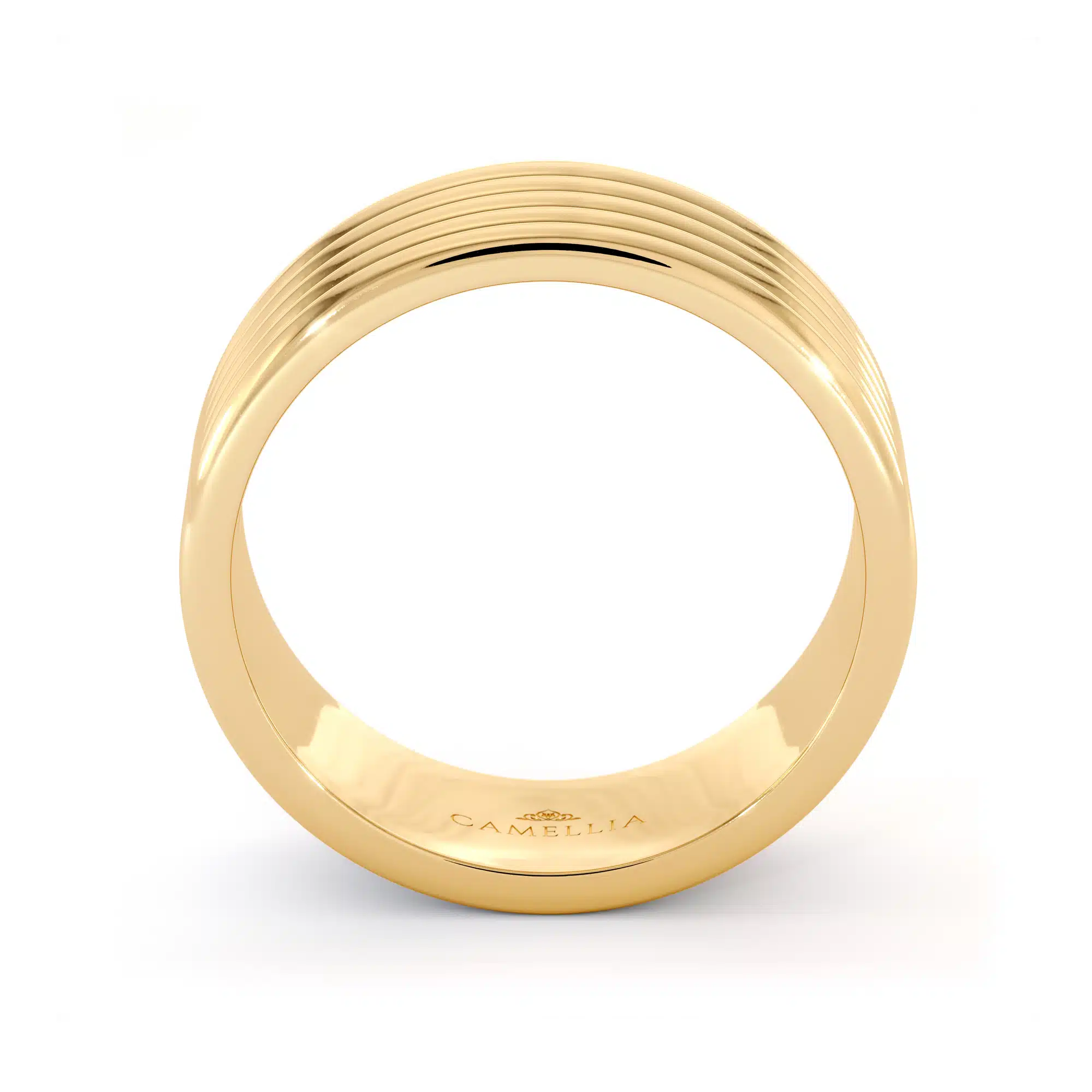 Unique 14k yellow gold men band (3)