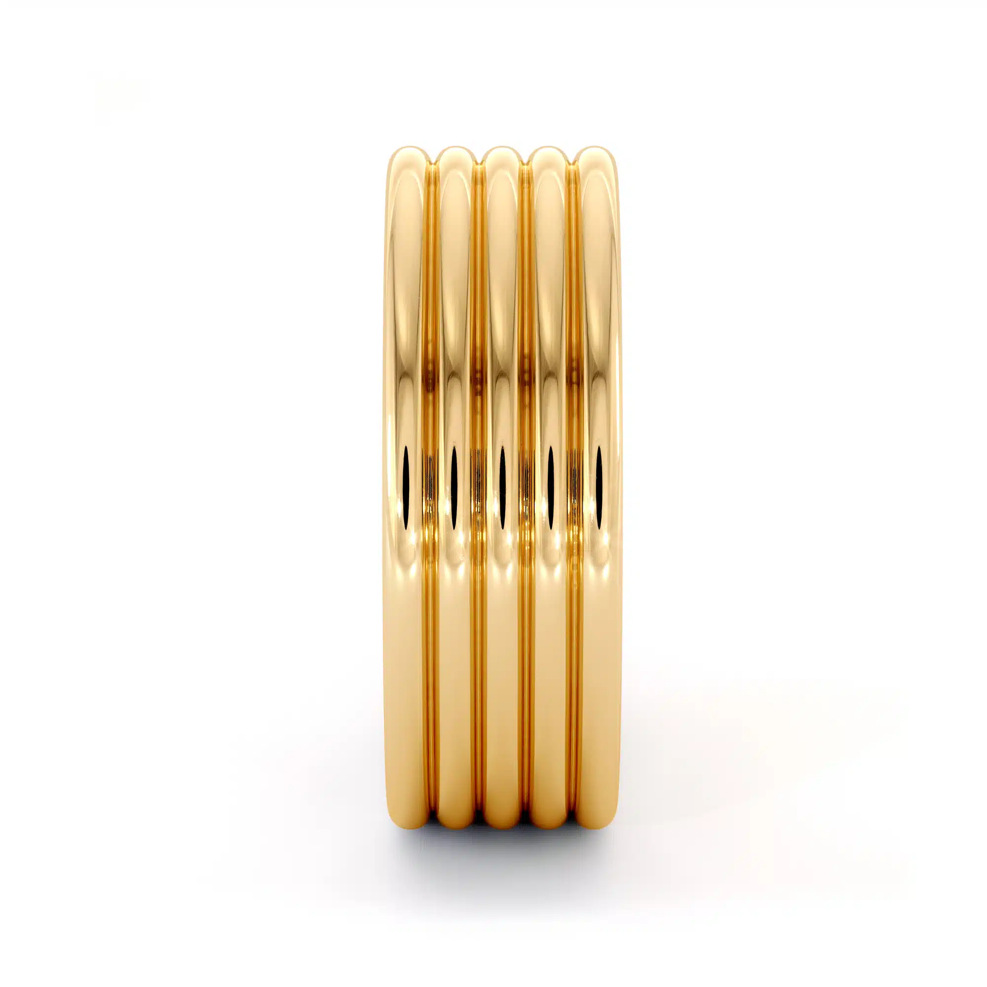 Unique 14k yellow gold men band (4)