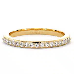 Half Eternity Diamond Band with Sparkling Round Stones