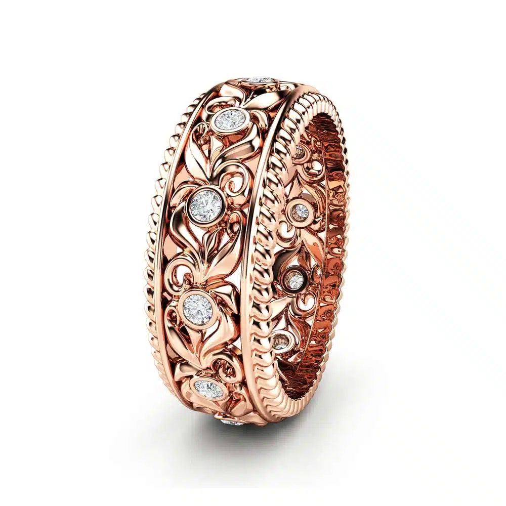 WB-0006C-Rose-Gold-Diamond-Wedding-Band---1