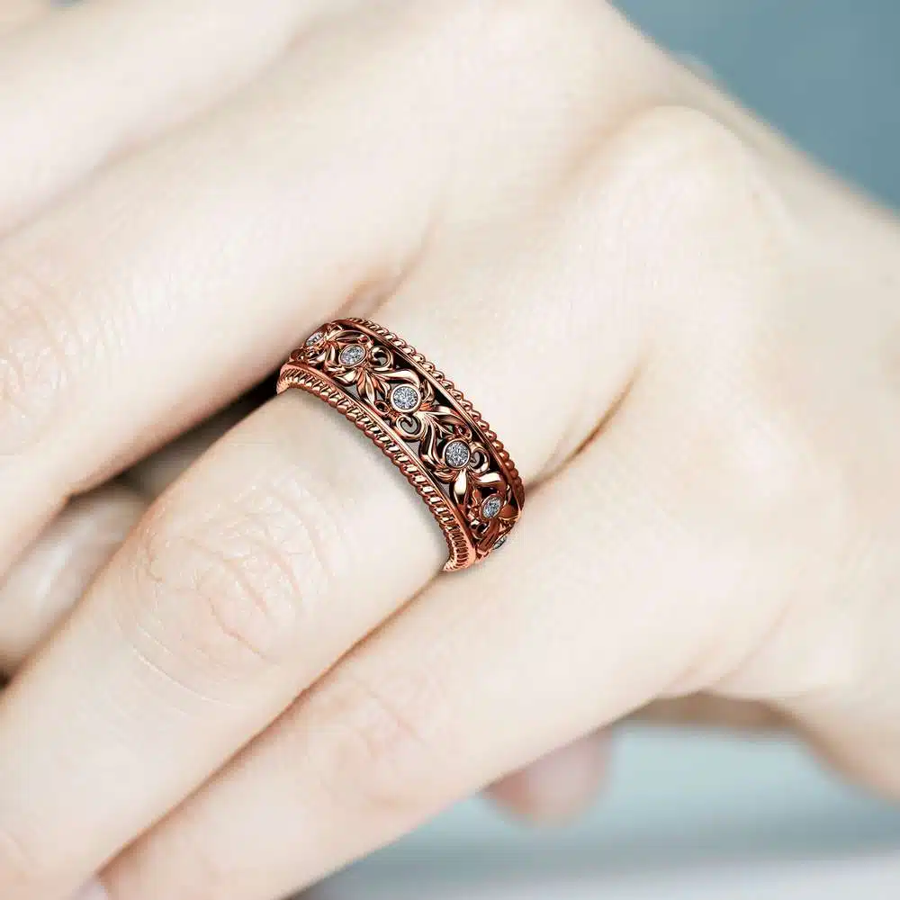 WB-0006C-Rose-Gold-Diamond-Wedding-Band---5