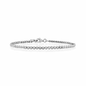 14k Gold Delicate Diamond Tennis Bracelet Fine Jewelry for Women