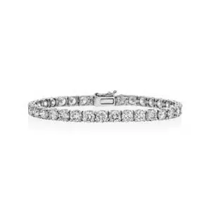 14k Gold Round Diamond Tennis Bracelet Luxurious Fine Jewelry for Women