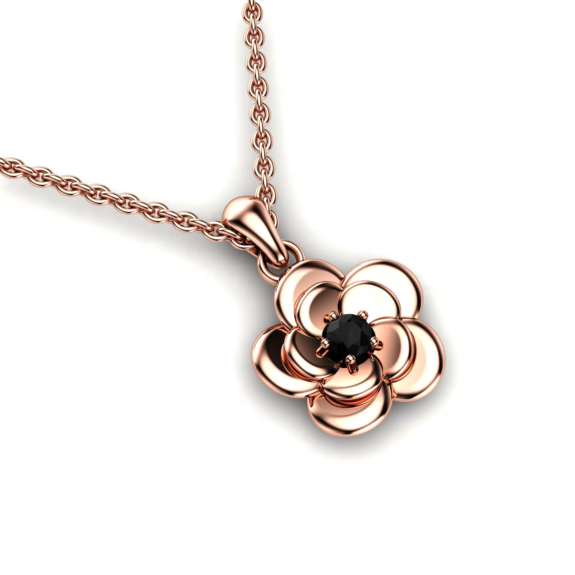Woman_black_diamond_pandant_14k_rose_gold_1