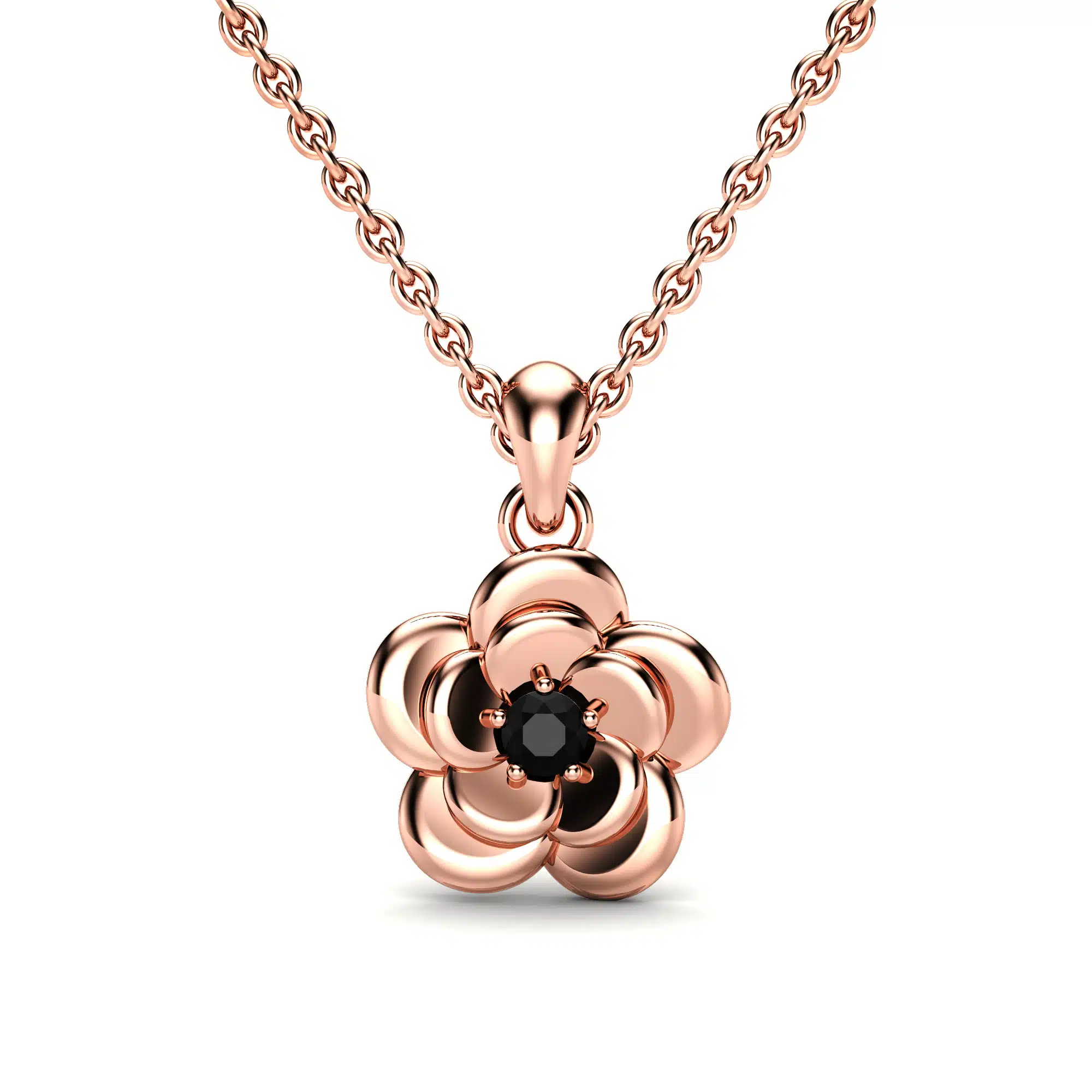 Woman_black_diamond_pandant_14k_rose_gold_2