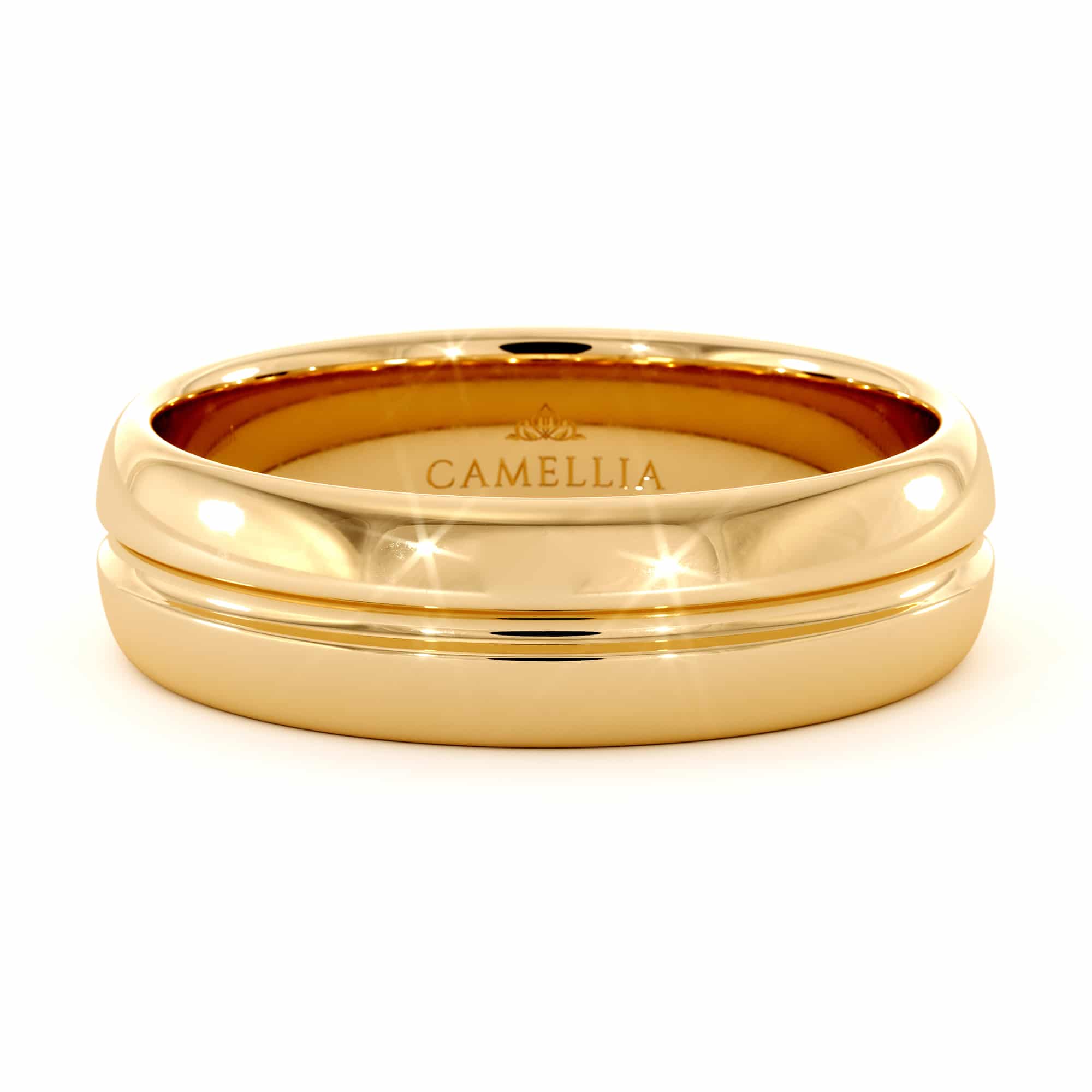 mens band 14k yellow gold (7)