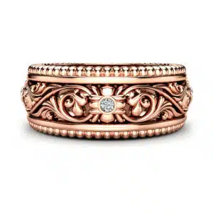 Lab Diamonds Exquisite Elegance Mens Band with White Natural