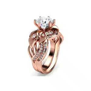 Nature Inspired Band For Calla Lily Flower Ring Matching Band Only