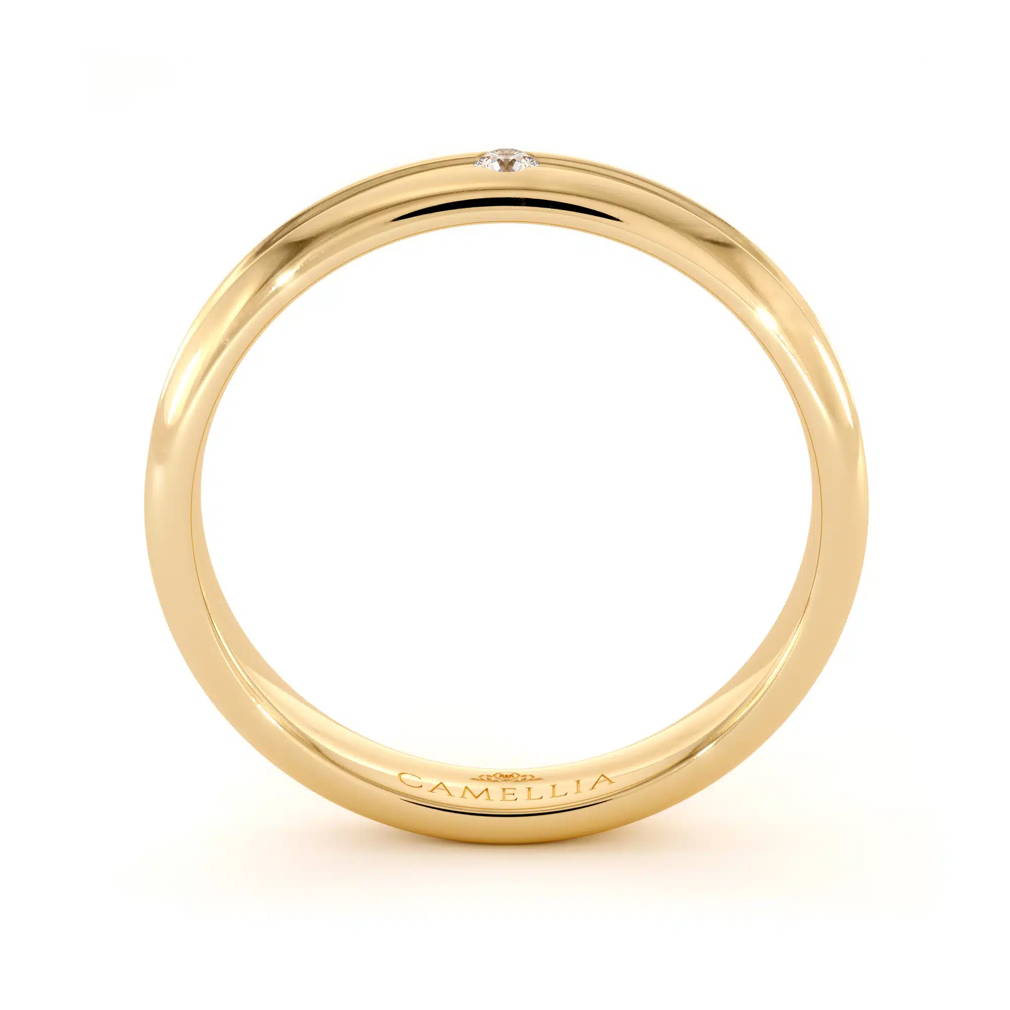 yellow gold 14k diamond women band (1)