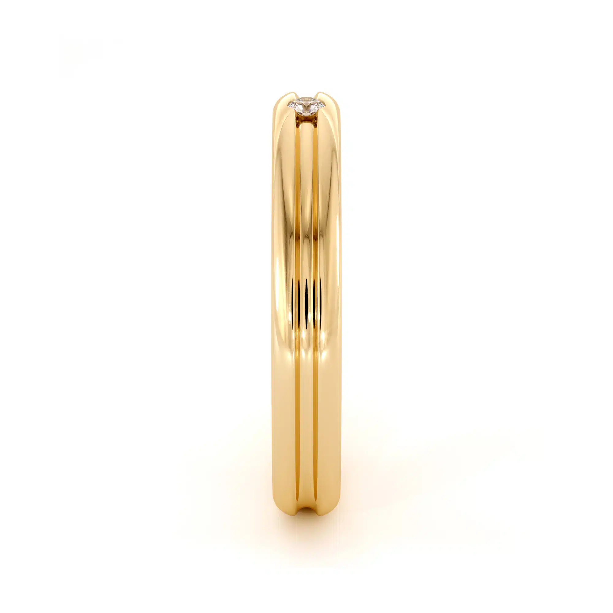 yellow gold 14k diamond women band (2)