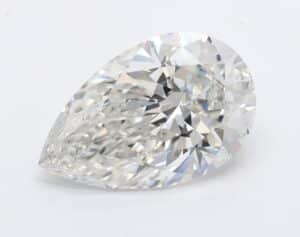Lab Created 2.51 Carat Pear Diamond