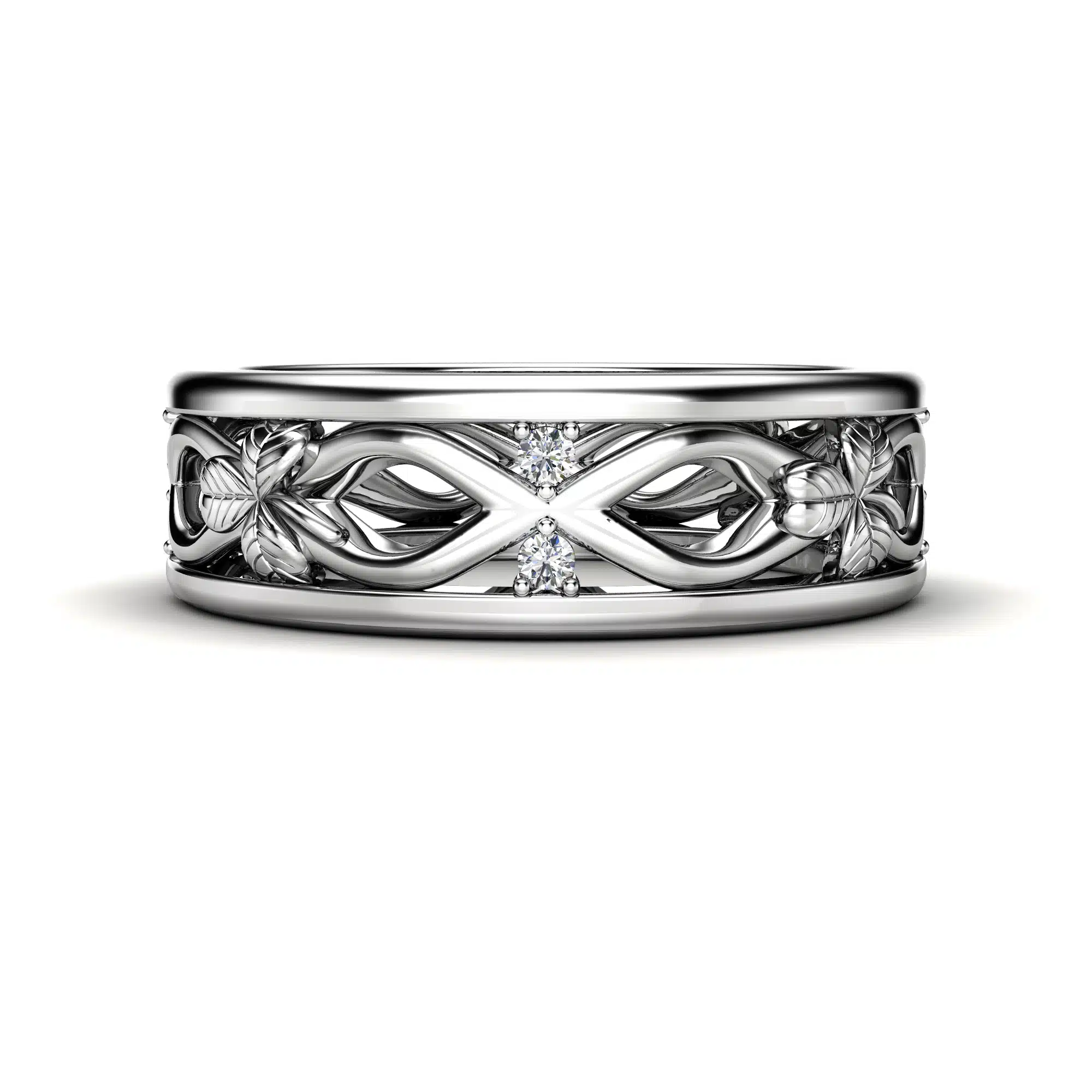 CD-0122-MBand White Gold (1)