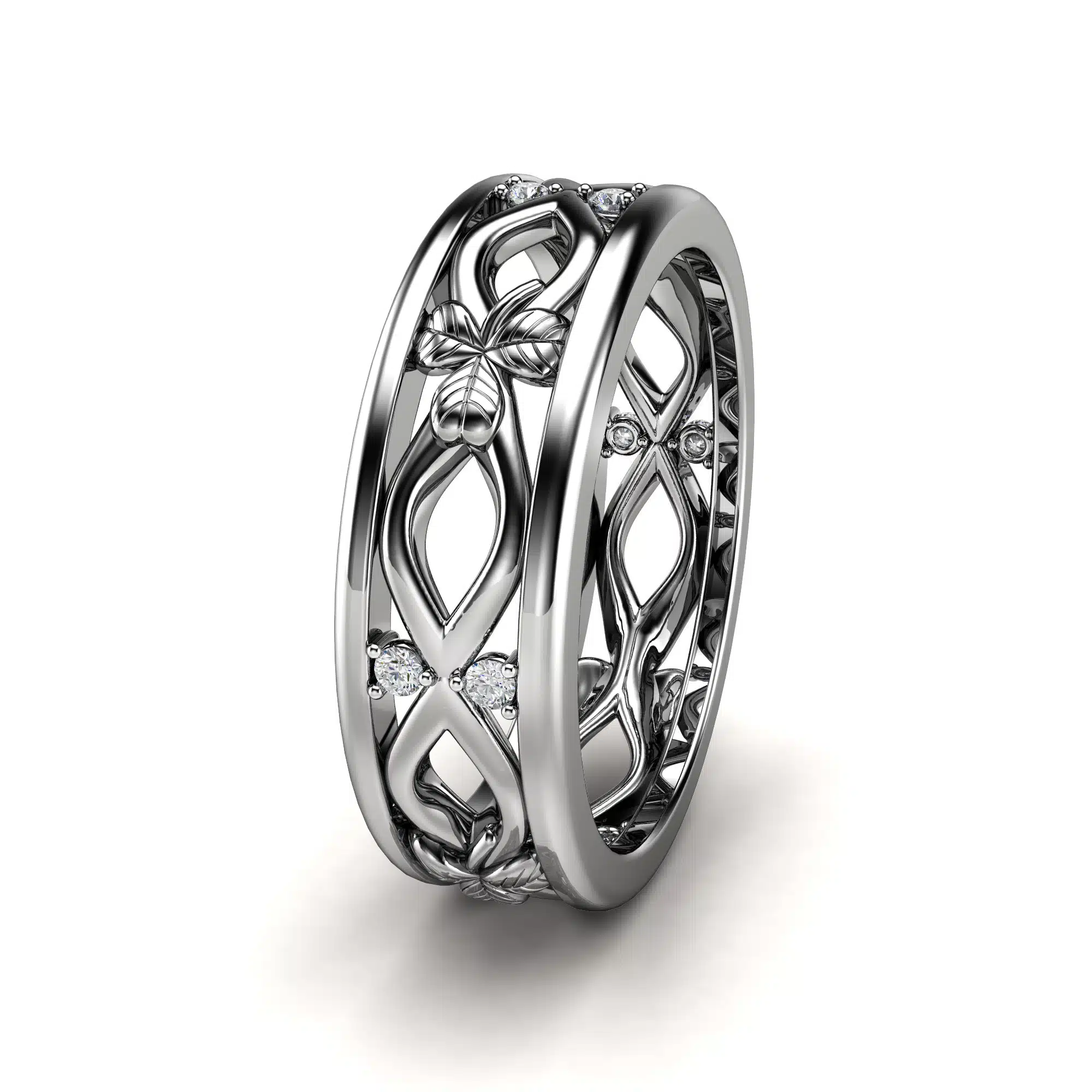 CD-0122-MBand White Gold (3)