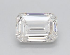 Lab Created 2.01 Carat F VS1 Emerald Diamond