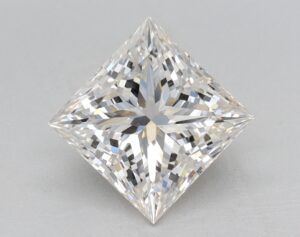 Lab Created 2.55 Carat H VVS2 Princess Diamond