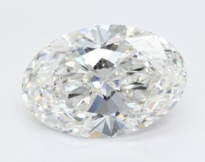 Lab Created 4.09 Carat F VS1 Oval Diamond